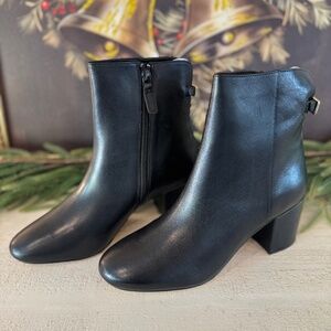 Cole Haan GGE Wren Bootie 60mm in Black Leather (Grand 360)